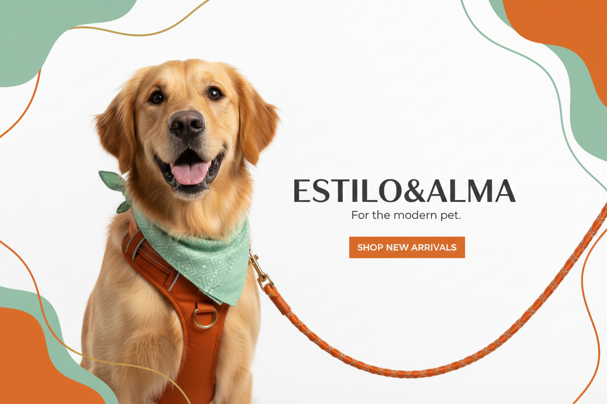 Imagen de perro para cabecera ESTILO&ALMA