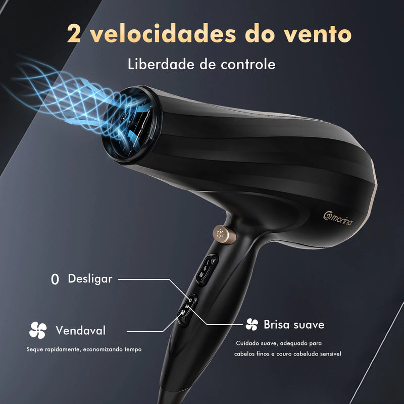 Secador profissional com difusor