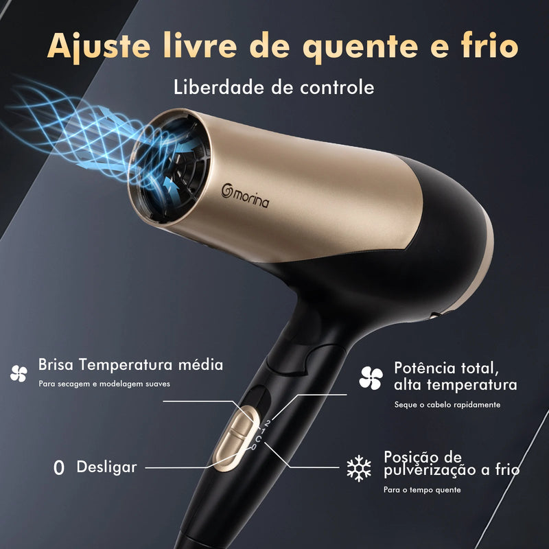 Secador profissional com difusor